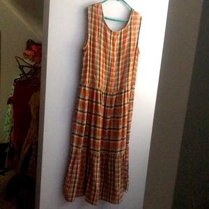 Ace & Jig mid length dress M metallic detail GUC